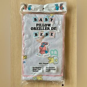 Vintage Baby Pillow Doll Crib Buggy Lining